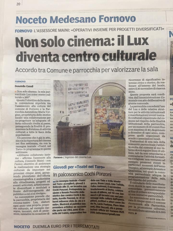 Dalla Gazzetta di Parma del 3 Febbraio 2017